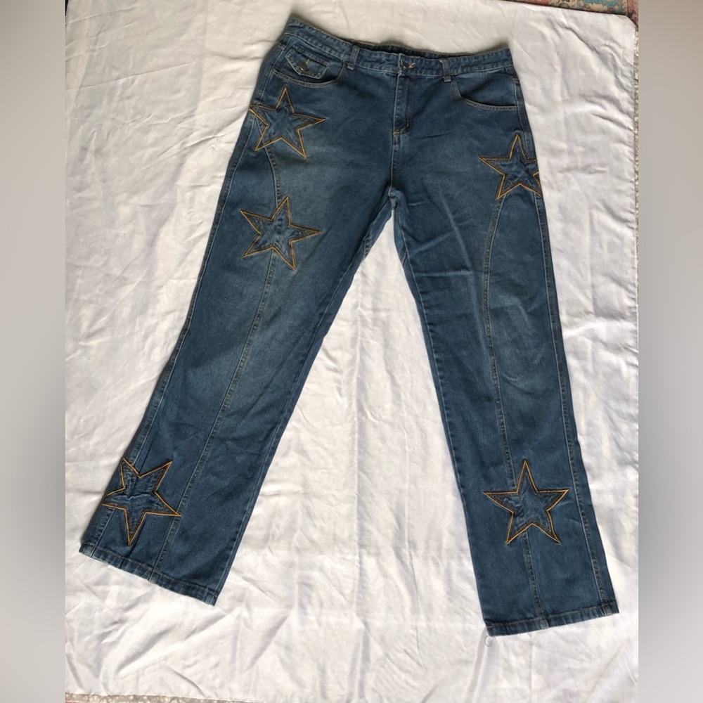 Made Extreme Star Patchwork Jeans XXL